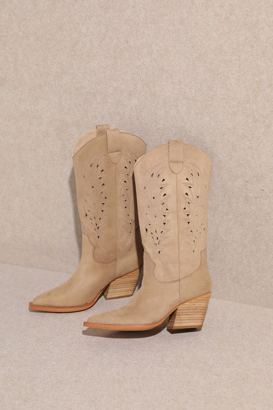 NEWEST ARRIVAL Tan Western Boots