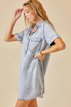 Load image into Gallery viewer, NEWEST ARRIVAL Washed Denim Shirt Dress
