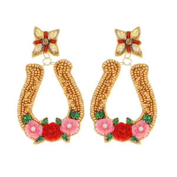 NEWEST ARRIVAL Floral Cowgirl Beaded Earrings