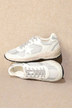 Load image into Gallery viewer, NEWEST ARRIVAL *RESTOCKED* Dad White Star Sneakers
