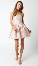 Load image into Gallery viewer, NEWEST ARRIVAL *LAST ONE*  Pink/Gold Metallic Bubble Dress
