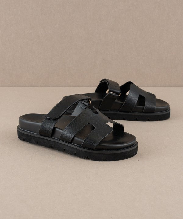 NEWEST ARRIVAL Black Strappy Comfy Sandals