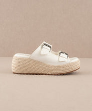 Load image into Gallery viewer, NEWEST ARRIVAL White Twin Buckle Platforms
