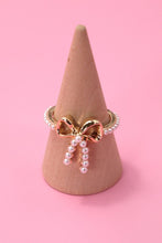 Load image into Gallery viewer, NEWEST ARRIVAL Gold Pearl Bow Ring
