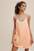 Load image into Gallery viewer, NEWEST ARRIVAL Peach Athletic Romper Dress
