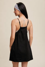 Load image into Gallery viewer, NEWEST ARRIVAL Black Athletic Romper Dress
