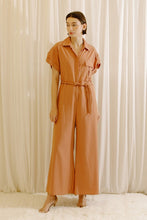 Load image into Gallery viewer, Caramel Monochromatic Relaxed Jumpsuit
