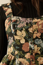 Load image into Gallery viewer, LAST SIZE FINAL SALE Floral Jacquard Ruffle Romper