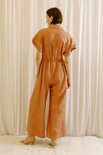 Load image into Gallery viewer, Caramel Monochromatic Relaxed Jumpsuit
