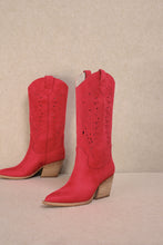 Load image into Gallery viewer, NEWEST ARRIVAL Red Western Boots
