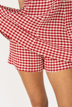 Load image into Gallery viewer, NEWEST ARRIVAL Red Gingham Layered Romper

