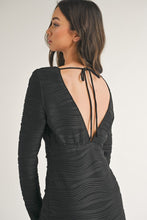 Load image into Gallery viewer, NEWEST ARRIVAL Black Fitted Mini Dress
