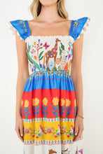 Load image into Gallery viewer, NEWEST ARRIVAL Colorful Zoo Animal Midi Dress
