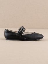 Load image into Gallery viewer, Black Buckle Ballet Flats
