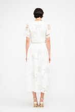 Load image into Gallery viewer, ONLINE ONLY White Seashell Beachy Embroidered Maxi Skirt Set
