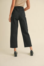Load image into Gallery viewer, NEWEST ARRIVAL Black Tapered Cotton Pants
