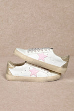 Load image into Gallery viewer, NEWEST ARRIVAL Pink/Gold Star Sneakers
