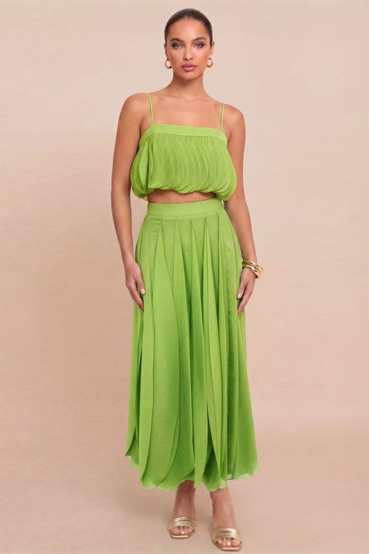 mumu jasmine halter maxi dress Dress, in Deep Emerald Luxe Satin, Size: 2XL | Show Me Your Women > Clothing > Dresses main image 1