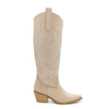 Load image into Gallery viewer, NEWEST ARRIVAL Light Beige Embroidered Western Boots

