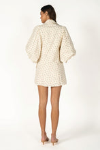 Load image into Gallery viewer, NEWEST ARRIVAL *PREORDER 2/10* Cream/Pink Ditsy Extra Puff Sleeve Button Front Dress
