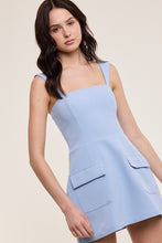 Load image into Gallery viewer, NEWEST ARRIVAL Powder Blue Square Neck Dress
