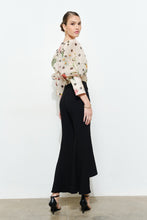 Load image into Gallery viewer, NEWEST ARRIVAL Cream Polka Dot Floral Sheer Puff Sleeve Blouse
