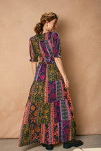 Load image into Gallery viewer, NEWEST ARRIVAL Fall Pine Harvest Paisley Print Maxi Dress
