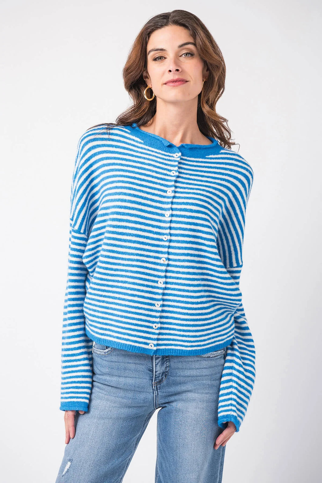 NEWEST ARRIVAL Blue Piper Mini Striped Cardigan