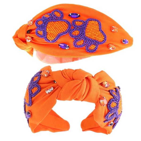 NEWEST ARRIVAL Clemson Paw Print Headband