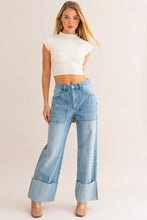 Load image into Gallery viewer, NEWEST ARRIVAL Large Cuff Denim Jeans
