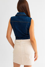 Load image into Gallery viewer, NEWEST ARRIVAL Dark Denim Sleeveless Bodysuit
