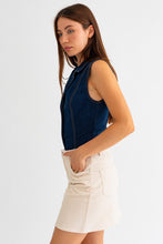 Load image into Gallery viewer, NEWEST ARRIVAL Dark Denim Sleeveless Bodysuit
