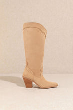 Load image into Gallery viewer, NEWEST ARRIVAL Apricot Brown Knee High Western Boots
