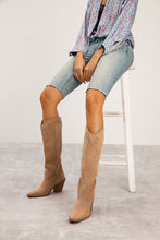 Load image into Gallery viewer, NEWEST ARRIVAL Apricot Brown Knee High Western Boots
