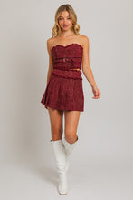 Load image into Gallery viewer, FINAL SALE Burgundy Red Tweed Skirt Set
