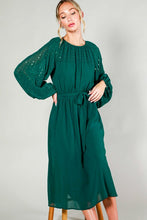 Load image into Gallery viewer, FINAL SALE Sequin Sleeve Midi Dress
