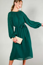 Load image into Gallery viewer, FINAL SALE Sequin Sleeve Midi Dress
