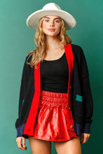 Load image into Gallery viewer, FINAL SALE Black Nutcracker Sequin Cardigan
