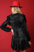 Load image into Gallery viewer, FINAL SALE Black Smocked Nutcracker Dress
