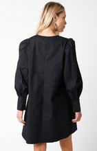 Load image into Gallery viewer, Black Puff Long Sleeve Dress

