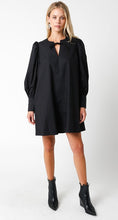 Load image into Gallery viewer, Black Puff Long Sleeve Dress
