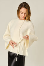 Load image into Gallery viewer, NEWEST ARRIVAL Cream Cozy Waist Tie Cardigan
