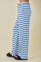 Load image into Gallery viewer, NEWEST ARRIVAL Blue/Navy Striped Lounge Pants Set

