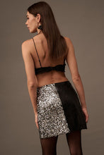 Load image into Gallery viewer, FLASH SALE Black Sequin Mini Skirt
