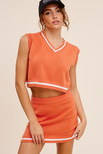 Load image into Gallery viewer, LAST ONE FINAL SALE Orange Colegio Skirt Set
