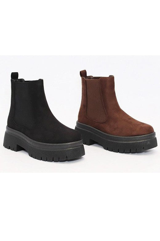 FINAL SALE Chelsea Platform Booties