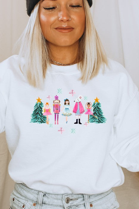 White Nutcracker Crewneck