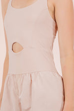Load image into Gallery viewer, Tan Open Front Athletic Romper
