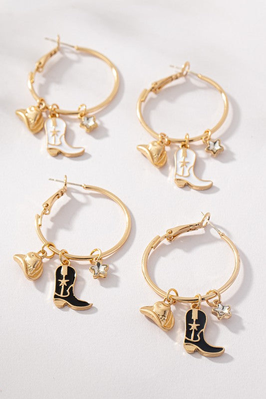 NEWEST ARRIVAL Western Boot Hoop Earrings
