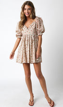 Load image into Gallery viewer, LAST ONE FINAL SALE Cream Floral Linen Mini Dress
